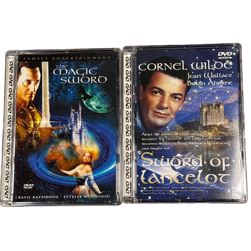 The Magic Sword / Sword of Lancelot (2-Disc DVD, 1962) w/ Slip Box